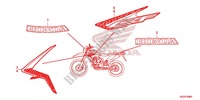 STICKERS (CRF250L) for Honda CRF 250 L RED 2014