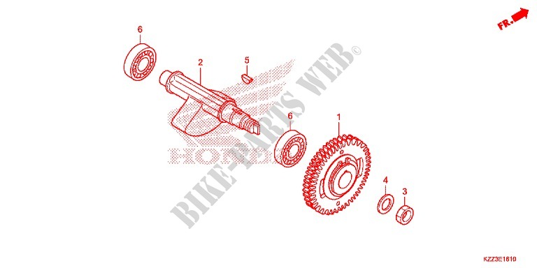 BALANCER SHAFT for Honda CRF 250 L RED 2013