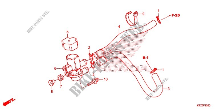 AIR INJECTION SOLENOID VALVE for Honda CRF 250 L 2014