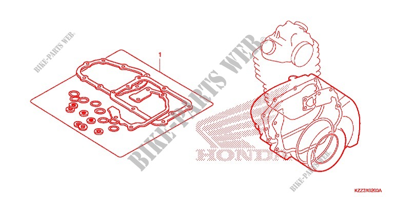 GASKET KIT for Honda CRF 250 M RED 2014