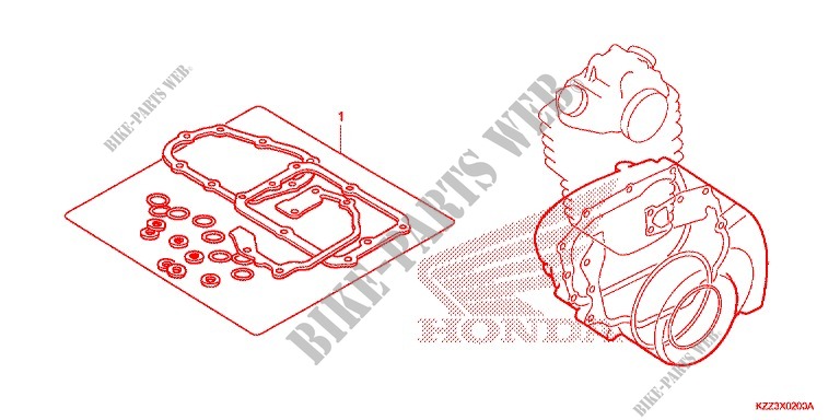 GASKET KIT for Honda CRF 250 M RED 2015