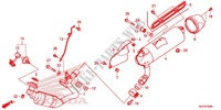 EXHAUST MUFFLER (2) for Honda CTX 700 N ABS 2014