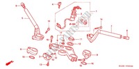 HANDLEBAR   TRIPLE CLAMP   STEERING STEM (FS1251/2/3) for Honda FS 125 SONIC C 2002