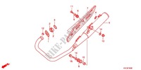 EXHAUST MUFFLER (GLH1251SH/2SH/3SH) for Honda STORM 125 DISCO DELANTERO 2012
