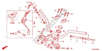 HANDLEBAR   TRIPLE CLAMP   STEERING STEM (GLH1251SH/2SH/3SH) for Honda STORM 125 DISCO DELANTERO 2012