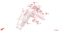 REAR FENDER (GLH1251SH/2SH/3SH) for Honda STORM 125 DISCO DELANTERO 2011