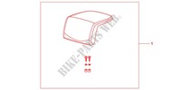 TOP BOX PILLION PAD (TOP) for Honda NC 700 X ABS DCT 35KW 2013