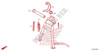 MAIN STAND   BRAKE PEDAL for Honda WING GO 100 Front disk 2014