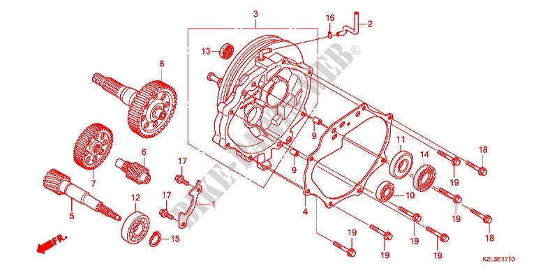 GEARBOX for Honda VISION 110 2013