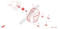 LEFT HAND CRANKCASE COVER for Honda RACOON STEP COMPO 2001