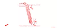 REAR SHOCK ABSORBER (2) for Honda SC 125 2010