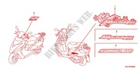 STICKERS for Honda SPACY 110 2013
