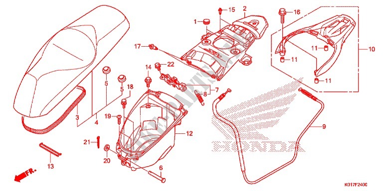 LUGGAGE BOX for Honda SH 125 ABS SPECIAL 2F 2013