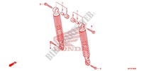 REAR SHOCK ABSORBER (2) for Honda SH 150 ABS D SPECIAL 3ED 2013
