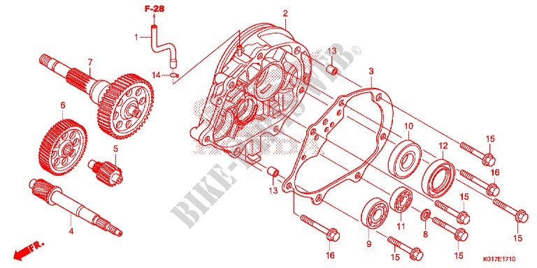 GEARBOX for Honda SH 150 ABS D 2013
