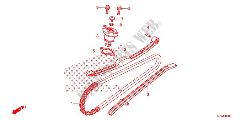 CAM CHAIN   TENSIONER for Honda SH 150 D SPECIAL 5ED 2013