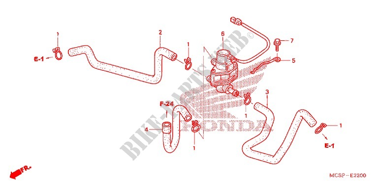 AIR INJECTION CONTROL VALVE for Honda ST 1300 ABS POLICE 2006