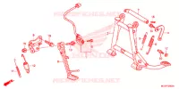 MAIN STAND   BRAKE PEDAL for Honda ST 1300 ABS POLICE 2008