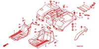 REAR FENDER for Honda TRX 250 FOURTRAX RECON Electric Shift 2012