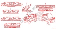 STICKERS (4WD) for Honda FOURTRAX 420 RANCHER 4X4 Electric Shift 2013