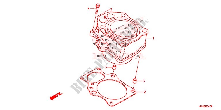 CYLINDER for Honda FOURTRAX 420 RANCHER 4X4 Electric Shift 2013