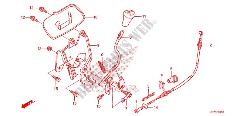 GEAR LEVER for Honda FOURTRAX 420 RANCHER 4X4 AT PS 2013