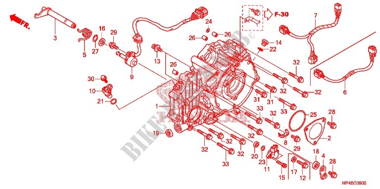CRANKCASE COVER for Honda FOURTRAX 420 RANCHER 4X4 Electric Shift CAMO 2011