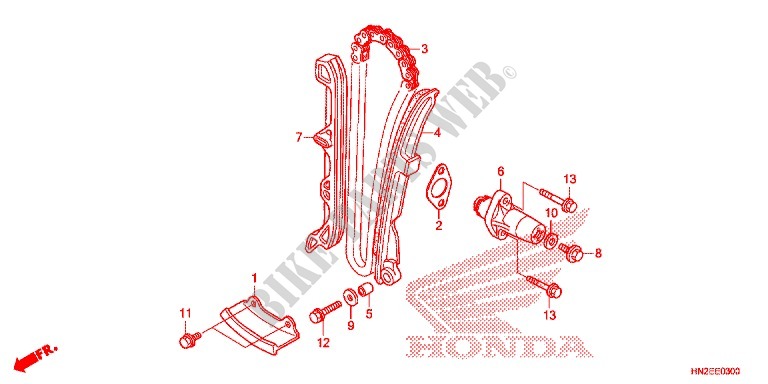 CAM CHAIN   TENSIONER for Honda FOURTRAX 500 FOREMAN RUBICON Hydrostatic 2014