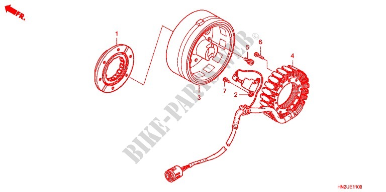 LEFT CRANKCASE COVER   ALTERNATOR (2) for Honda FOURTRAX 500 FOREMAN RUBICON Power Steering 2013