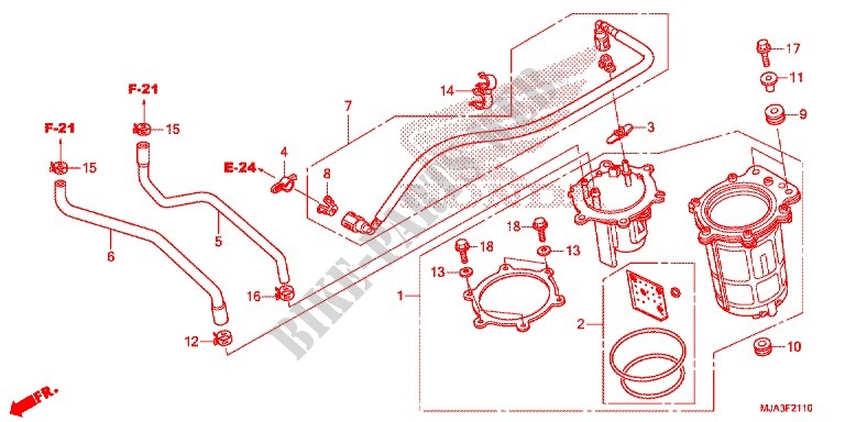 FUEL PUMP (VT750C/C2S/CA/CS) for Honda SHADOW VT 750 SPIRIT S 2013