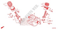 CRANKSHAFT for Honda SHADOW VT 750 AERO ABS GRAY 2013