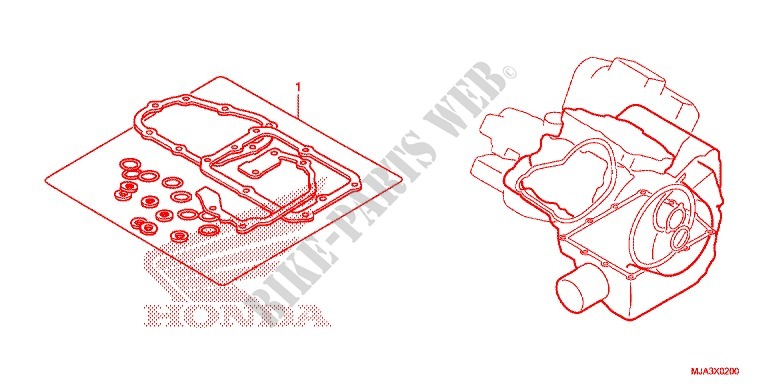 GASKET KIT for Honda SHADOW VT 750 GRAY 2013
