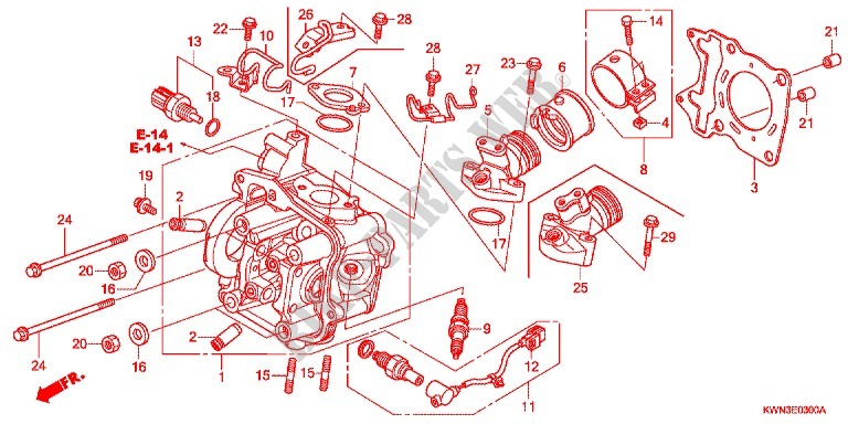 CYLINDER   HEAD for Honda PCX 125 SPECIAL EDITION 2013