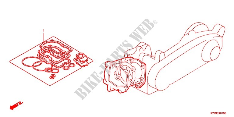 GASKET KIT for Honda PCX 125 2013