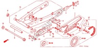 SWINGARM   CHAIN CASE for Honda XR 125 L Electric start 2010