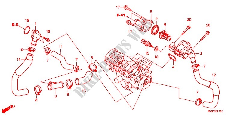 THERMOSTAT for Honda CBR 1000 RR FIREBLADE ABS TRICOLORE 2014