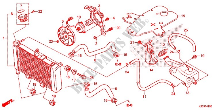 RADIATOR for Honda CBR 250 R ABS 2015