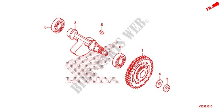 BALANCER SHAFT for Honda CBR 250 R ABS GREY 2015