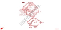 CYLINDER for Honda CBR 250 R ABS RED 2015