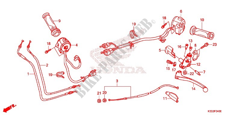 LEVER   SWITCH   CABLE (1) for Honda CBR 300 REPSOL 2015