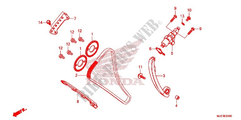 CAM CHAIN   TENSIONER for Honda CBR 650 F ABS HRC TRICOLOR 2014