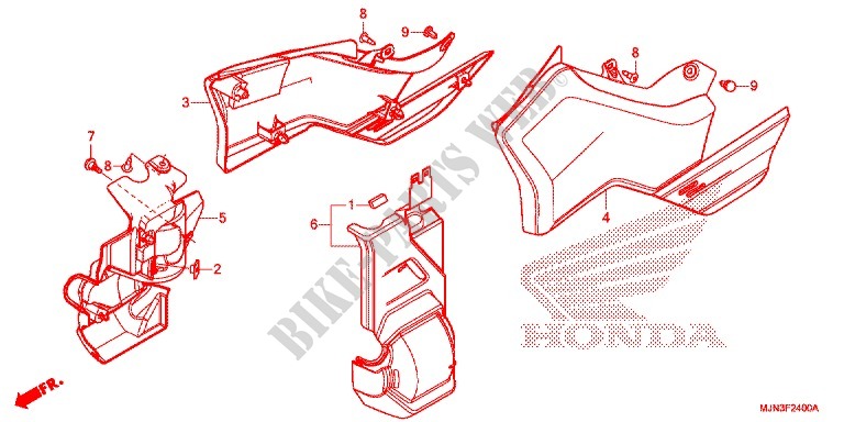 SIDE COVERS for Honda CTX 1300 ABS 2014