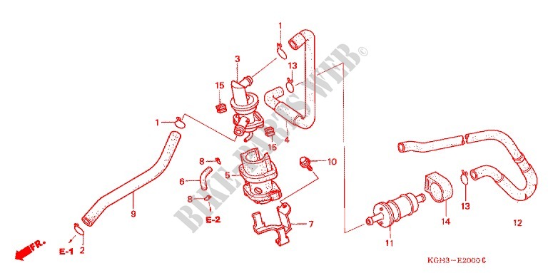 AIR INJECTION CONTROL VALVE for Honda FS 125 SONIC M 2006