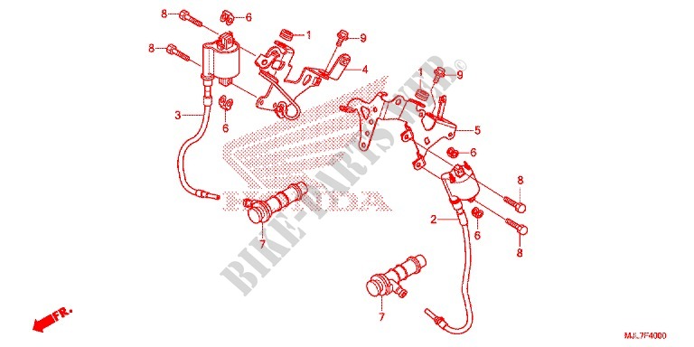 WIRE HARNESS   IGNITION COIL   BATTERY for Honda NC 750 INTEGRA SPORT 2014