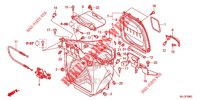 LUGGAGE BOX for Honda NC 750 X ABS 2014