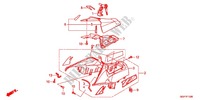 LEG SHIELD for Honda VISION 50 R HRC TRICOLOR 2014