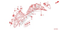 REAR FENDER (NSC502WH/T2) for Honda VISION 50 R HRC TRICOLOR 2014