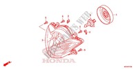 HEADLIGHT for Honda SH 125 ABS D TOP CASE 2014