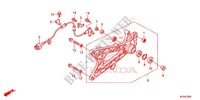 SWINGARM   CHAIN CASE for Honda SH 125 ABS D TOP CASE 2014
