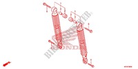REAR SHOCK ABSORBER (2) for Honda SH 125 ABS D SPECIAL 5ED 2014
